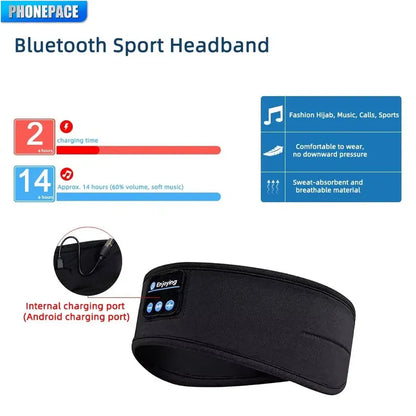 Bandeau Bluetooth 2-en-1 - Sommeil & Sport