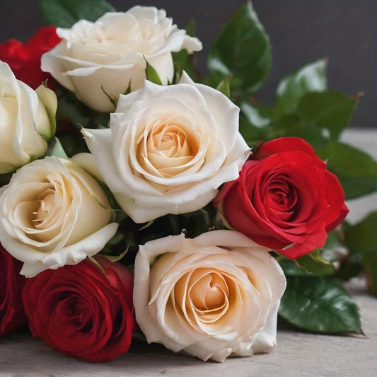 12 Roses Artificielles – Offrez l’Amour pour la Saint-Valentin